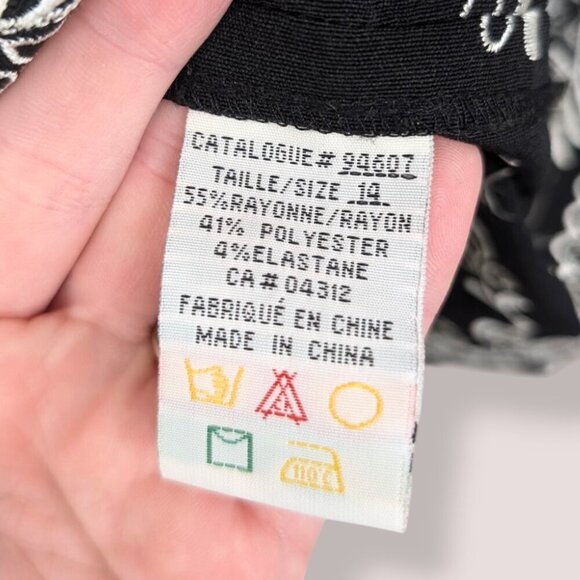 Vintage Jessica Embroidered Little Black Dress - Picture 6 of 6